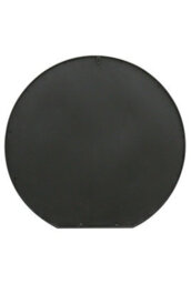 Mirroroutlet The Circulus Black Framed Flat Bottom Circular Wall Mirror 84Cm X 80Cm - thumbnail 5