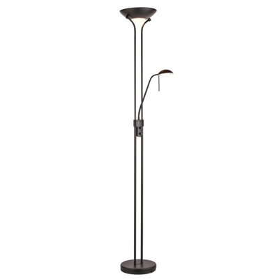 Luminosa Lighting Luminosa Rome Mother & Child Lamp Matt Black, Opal Glass, 1X R7S - image 1