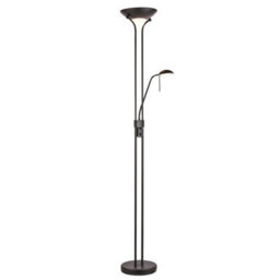 Luminosa Lighting Luminosa Rome Mother & Child Lamp Matt Black, Opal Glass, 1X R7S - thumbnail 1