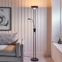 Luminosa Lighting Luminosa Rome Mother & Child Lamp Matt Black, Opal Glass, 1X R7S - thumbnail 2