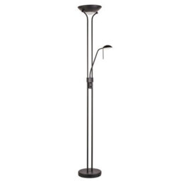 Luminosa Lighting Luminosa Rome Mother & Child Lamp Matt Black, Opal Glass, 1X R7S - thumbnail 6