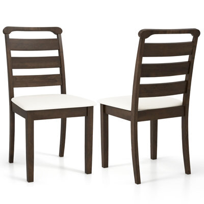 Gainoom Modern Dining Chair Set Of 2 Upholstered Farmhouse Chairs W/ Rubber Wood Frame - image 1