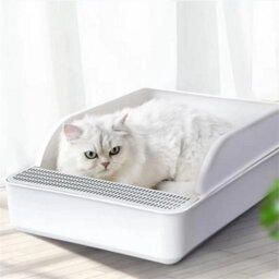 Extra Large Open Cat Litter Tray High Sided Deep Jumbo Rim Pan Box Loo Toilet - thumbnail 3