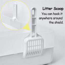 Extra Large Open Cat Litter Tray High Sided Deep Jumbo Rim Pan Box Loo Toilet - thumbnail 4