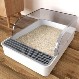 Extra Large Open Cat Litter Tray High Sided Deep Jumbo Rim Pan Box Loo Toilet - thumbnail 5