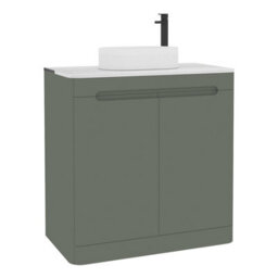 Royal Bathrooms Venice 800mm Sage Green Freestanding Bathroom Countertop Vanity Unit 2 Door With Lyon Basin - thumbnail 7