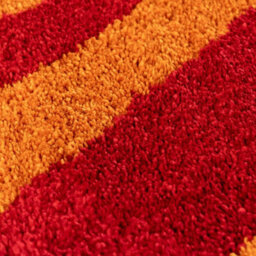 The Rugs Joli Red And Orange Striped Rug Soft Dense Pile Easy To Clean And Pet Friendly For Living Rooms And Bedrooms - thumbnail 5