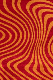 The Rugs Joli Red And Orange Striped Rug Soft Dense Pile Easy To Clean And Pet Friendly For Living Rooms And Bedrooms - thumbnail 2