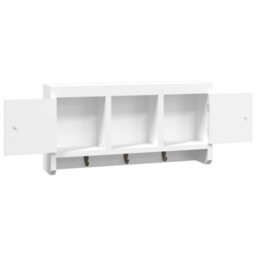 Berkfield Key Cabinet White 40X8.5X20 Cm Engineered Wood&steel - thumbnail 6
