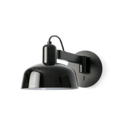 Luminosa Lighting Luminosa Tatawin Dome Wall Lamp Shiny Black - thumbnail 2