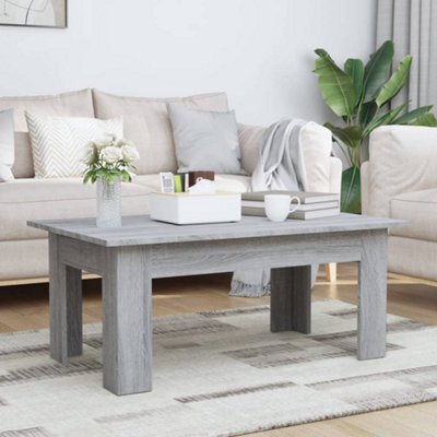 Walplus Coffee Table Grey Sonoma 100X60X42 Cm Engineered Wood - image 1