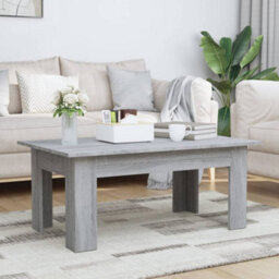 Walplus Coffee Table Grey Sonoma 100X60X42 Cm Engineered Wood - thumbnail 1