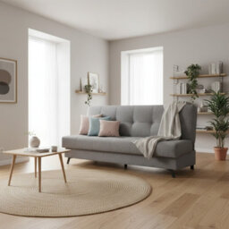 Enduro Xiii Sofa Modern Upholstered Living Room Sofa Comfortable And Stylish Available In Multiple Colors Light Grey Melange - thumbnail 2