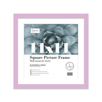 "11X11"" Lilac Picture Frame - 11X11"" Square Frame With 10X10"" Mount For 11X11""/10X10"" Pictures Moderrn Style Thin Edge, 1 Pack" - image 1