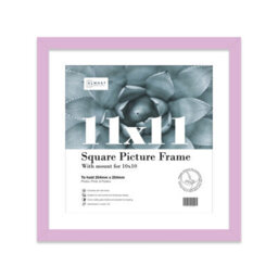 "11X11"" Lilac Picture Frame - 11X11"" Square Frame With 10X10"" Mount For 11X11""/10X10"" Pictures Moderrn Style Thin Edge, 1 Pack" - thumbnail 1