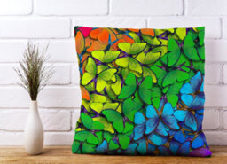 Warren Reed Designer Multicoloured Butterflies Cushions 45Cm X 45Cm - thumbnail 2