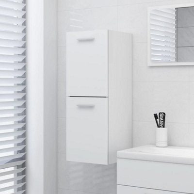 Berkfield Bathroom Cabinet White 30X30X80 Cm Engineered Wood - image 1