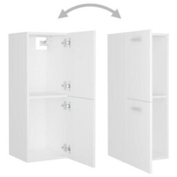 Berkfield Bathroom Cabinet White 30X30X80 Cm Engineered Wood - thumbnail 5