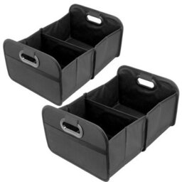 Spares2Go Car Boot Organiser With Mesh Pocket, Washable And Collapsible X 2 - thumbnail 1
