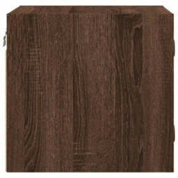 Berkfield Bedside Cabinets With Glass Doors 2 Pcs Brown Oak 35X37X35 Cm - thumbnail 8