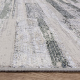 The Rug Edit Ritz Metallic Stripe Green Living Room Rug - 160X220Cm - thumbnail 8