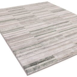 The Rug Edit Ritz Metallic Stripe Green Living Room Rug - 160X220Cm - thumbnail 4