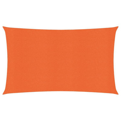 Berkfield Sunshade Sail 160 G/m2 Orange 2.5X5 M Hdpe - image 1