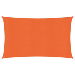 Berkfield Sunshade Sail 160 G/m2 Orange 2.5X5 M Hdpe - thumbnail 1
