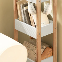Sobuy Frg226-Nw, 3 Tiers Bathroom Shelf Storage Display Shelf Rack Organizer Shelving Unit,wood Effect,w28Xd20Xh74 - thumbnail 6
