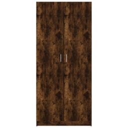 Vidaxl Wardrobe Smoked Oak 80X50X180 Cm Engineered Wood - thumbnail 3