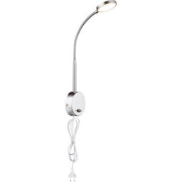 Luminosa Lighting Luminosa Pegasi Reading Wall Light Chrome Satined Glass Shade Led 3000K - thumbnail 3