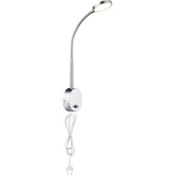 Luminosa Lighting Luminosa Pegasi Reading Wall Light Chrome Satined Glass Shade Led 3000K - thumbnail 2