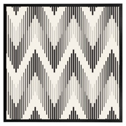 "Andrew Lee Geometric Zig Zag (Picutre Frame) / 12X12"" / Oak" - thumbnail 8