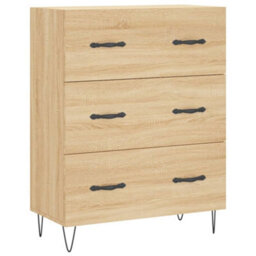 Berkfield Highboard Sonoma Oak 69.5X34X180 Cm Engineered Wood - thumbnail 7