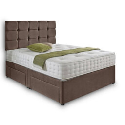 Dining Tables Rio Matching Headboard Divan Set, 2 Drawer On Same Side With Sprung 1500 Comfort Mattress - Double - thumbnail 4