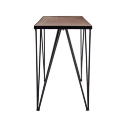 Premier Housewares Interiors By Premier Rectangular Console Table, Metal And Wood Console Table, Industrial Console Table, Wood Top Console Table - thumbnail 3