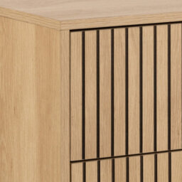 Furniture To Go Albany Chest Of 3 Drawers In Oak/black Legs - thumbnail 7