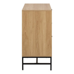 Furniture To Go Albany Chest Of 3 Drawers In Oak/black Legs - thumbnail 3