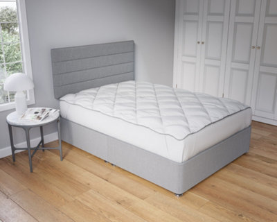 2.5Cm Microfibre Soft Touch 1 Inch Mattress Topper - image 1