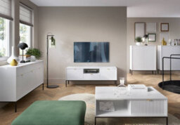 Arte Elegant Nova Coffee Table H460mm W1040mm D680mm In White Matt - Sleek And Versatile - thumbnail 4