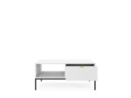 Arte Elegant Nova Coffee Table H460mm W1040mm D680mm In White Matt - Sleek And Versatile - thumbnail 3