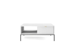 Arte Elegant Nova Coffee Table H460mm W1040mm D680mm In White Matt - Sleek And Versatile - thumbnail 2