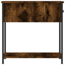 Berkfield Bedside Cabinets 2 Pcs Smoked Oak 30X60X60 Cm Engineered Wood - thumbnail 8