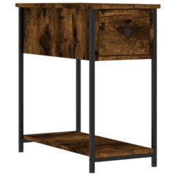 Berkfield Bedside Cabinets 2 Pcs Smoked Oak 30X60X60 Cm Engineered Wood - thumbnail 5