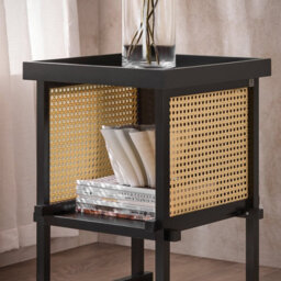 Sobuy Hfbt03-Sch,telephone Table Nesting Tables Set Of 3 Solid Wood Console Hallway Storage,black,w40Xd40Xh60 - thumbnail 4