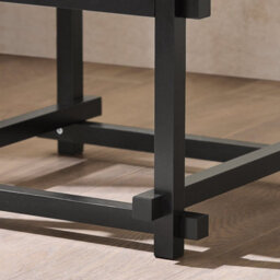 Sobuy Hfbt03-Sch,telephone Table Nesting Tables Set Of 3 Solid Wood Console Hallway Storage,black,w40Xd40Xh60 - thumbnail 5