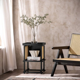 Sobuy Hfbt03-Sch,telephone Table Nesting Tables Set Of 3 Solid Wood Console Hallway Storage,black,w40Xd40Xh60 - thumbnail 2