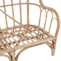 Beliani Garden Lounge Set With Table 4 Seater Brindisi Rattan Natural - thumbnail 8