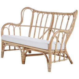 Beliani Garden Lounge Set With Table 4 Seater Brindisi Rattan Natural - thumbnail 6