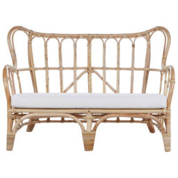 Beliani Garden Lounge Set With Table 4 Seater Brindisi Rattan Natural - thumbnail 4
